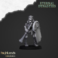 Highlands Miniatures - Eternal Dynasties - Ancient Skeletons with Hand Weapons & EMC 4