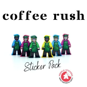 Coffee Rush - Set d'autocollants