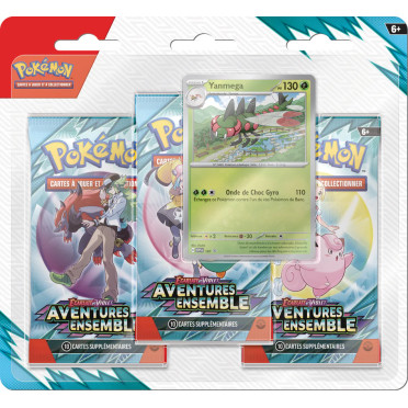 Pokémon EV09 : Écarlate et Violet – Aventures Ensemble - Pack 3 Boosters Yanmega