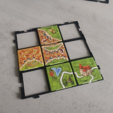 Carcassonne - Grille support de tuile 3x3