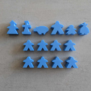 Carcassonne - Set of 14 Meeples Big Box