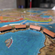 Ticket to Ride - Trains transporting wood 3D