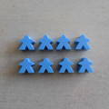 Carcassonne - Set of 8 classic Meeples 0