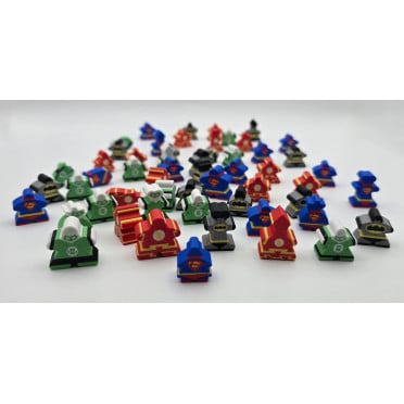 Superhero set 1 - Carcassonne Big Box Meeples