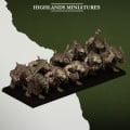 Highlands Miniatures - Sewer Vermin - Sewer Rats with Weapons, Shield & EMC 0