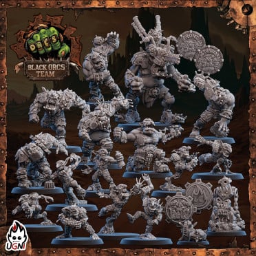 BB - Ugni Miniatures - Black Orc Mad Max Team