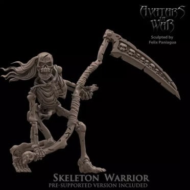 Avatars of War - Undead - Skeleton Warrior with Scythe