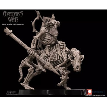 Avatars Of War - Undead - Skeleton Goblin Wolfrider