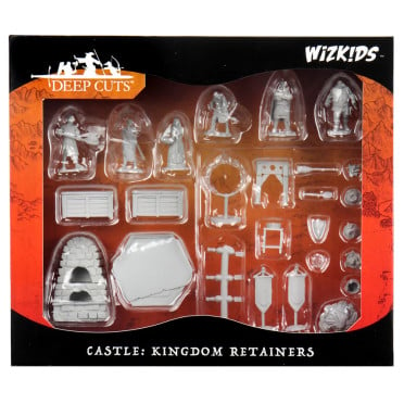 Wizkids Deep Cuts Unpainted Miniatures: Castle Kingdom Retainers