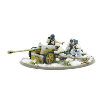 Bolt Action - German - Winter Fallschirmjager 75mm PaK 40 Anti-Tank Gun