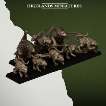 Highlands Miniatures - Sewer Vermin - Rats and Rat Masters