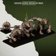 Highlands Miniatures - Sewer Vermin - Ratgors and Ratgor Master