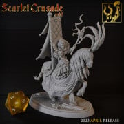 Titan Forge - Scarlet Crusade - Marquise Impérial on Horse