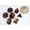 Set de 7 Mini Dés JDR Chessex : Scarab Blue Blood / Gold 0