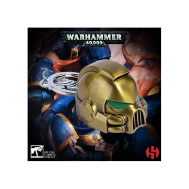 Porte-Clés Space Marine Mkvii Helmet Gold - Warhammer 40K