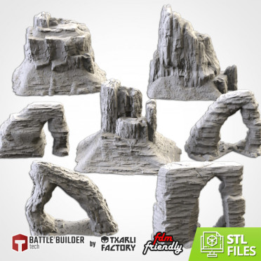 Txarli - Décors Fantasy - Montagnes Désertiques