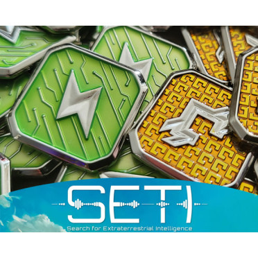 SETI - Energy and Credit Enamaled Metal Token Set