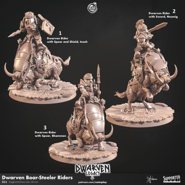 Cast n Play - Dwarven Legacy - Boar-Steeler Riders