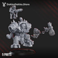 DakkaDakka Store - Orks - Wercking Gang - Da Great Arma Boss   Wercking Gang - Imprimé en Résine – Echelle 28-35mm 2