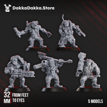 DakkaDakka Store - Orks - Wercking Gang - Blak Orks Mob x10