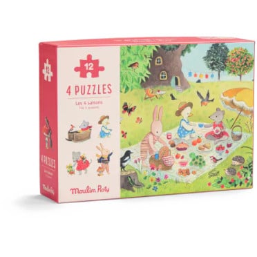 Puzzle - 4 Mini puzzles des saisons - 4x12 pièces