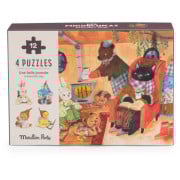 Puzzle - 4 Mini puzzles des repas - 4x12 pièces