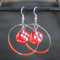 Dice Hoop Earrings 9
