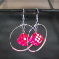 Dice Hoop Earrings 11