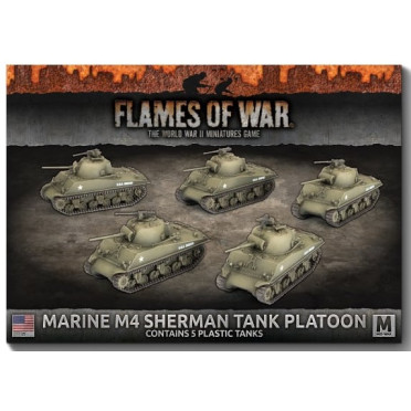 Flames of War - Pacific - Marine M4 Sherman Platoon