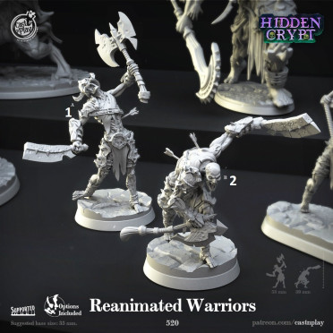 Cast n Play - Crypte Cachée - Guerriers Réanimés