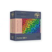 Puzzle Wood Craft - Rainbow Butterflies - 500 Pièces