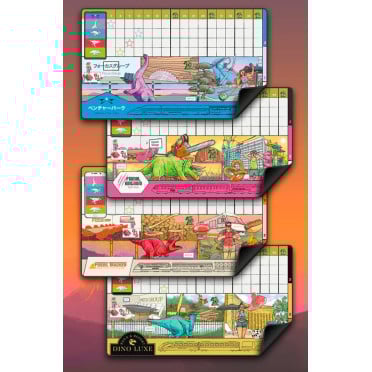 Cretaceous Rails: Neoprene Playmats set of 4