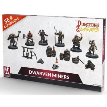 Dungeons & Lasers - Figurines - Dwarven Miners