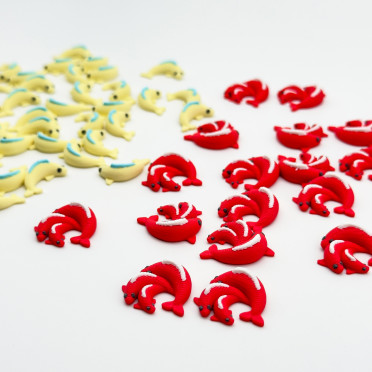 Finspan - Ensemble de poissons 3D réalistes Deluxe (60 pièces)
