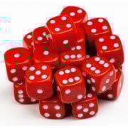 Kromlech - 25xBattle Dice Red 12mm