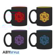 Dungeons & Dragons - Set 4 mugs espresso D20