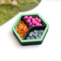 Magnetic Token Trays - Hexagon with Dividers 5