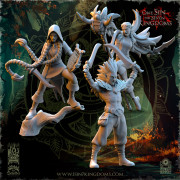 The Beholder Miniatures - Sylvains - Death Dancer Commanding Squad