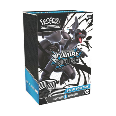 Pokémon : EV10.5 Lot de 6 Boosters Foudre Noire