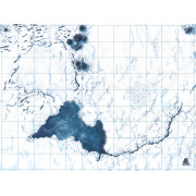 Battlemap Snow 90x67.5cm with grid