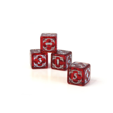 Set de 4 dés D6 - Vampire