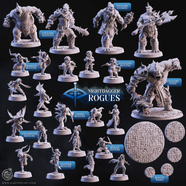 Cast n Play - Nightdagger Rogues - Complet Set