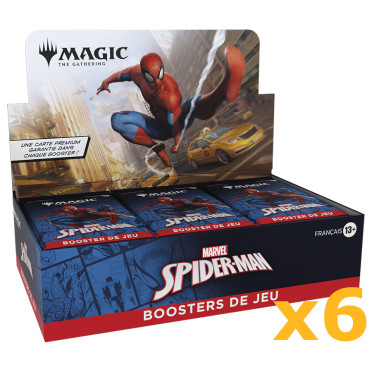 Magic the Gathering : Marvel's Spider-Man - Lot de 6 Boîtes de 30 Boosters de jeu
