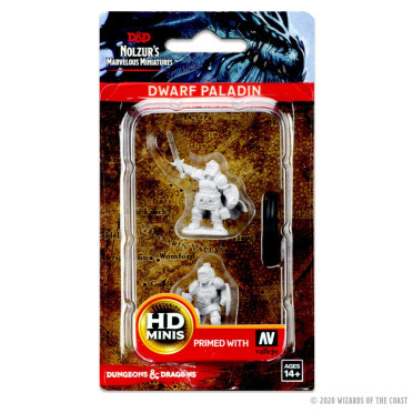 D&D Nolzur’s Marvelous Miniatures: Dwarf Female Paladin