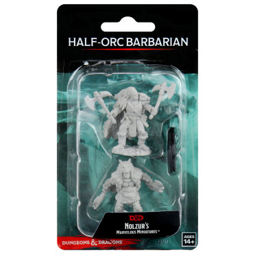 D&D Nolzur's Marvelous Miniatures: Male Half-Orc Barbarian