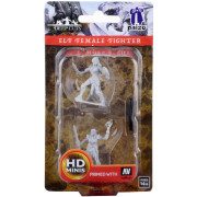 Pathfinder Battles Deep Cuts Unpainted Miniatures: Elf Female Fighter