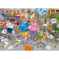 Puzzle Wasgij Original 46 - Frénésie d'achat dans l'allée centrale - 1000 pièces 1