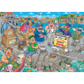 Puzzle Wasgij Original 47 - Le Radeau à la Dérive ! - 1000 pièces 1
