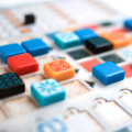 Set of 4 transparent 3D-printed overlays for Azul 5