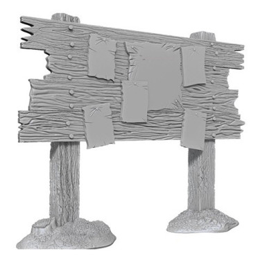 Wizkids Deep Cuts Unpainted Miniatures: Bounty Board